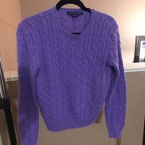 Ralph Lauren Women’s Cable-Knit Cotton Sweater